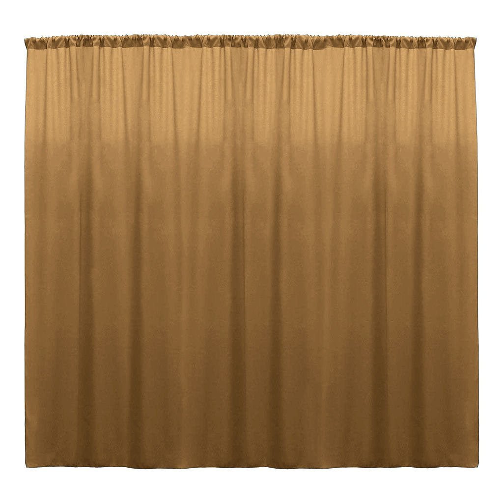 Backdrop Drape Curtain Polyester Poplin Fabric - Seamless, 10 Feet Wide X 9 Feet High (1 Panel)