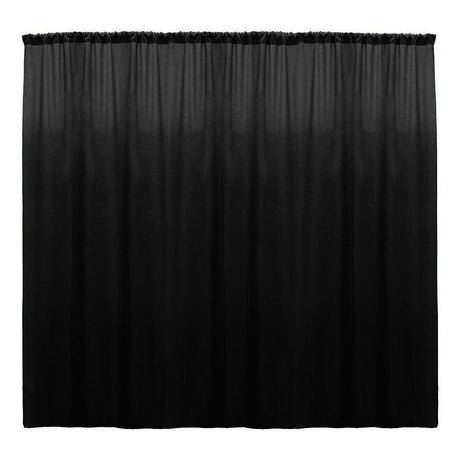 Backdrop Drape Curtain Polyester Poplin Fabric - Seamless, 10 Feet Wide X 9 Feet High (1 Panel)