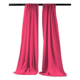 Backdrop Drape Curtain Polyester Poplin Fabric - Seamless, 5 Feet Wide X 10 Feet High, 1 Set