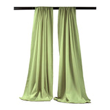 Backdrop Drape Curtain Polyester Poplin Fabric - Seamless, 5 Feet Wide X 10 Feet High, 1 Set