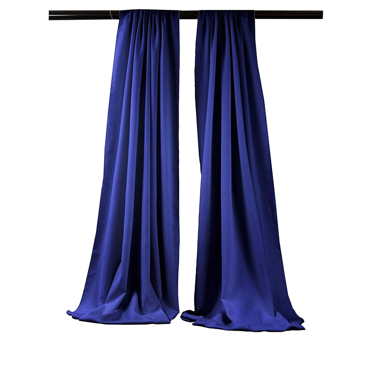 Backdrop Drape Curtain Polyester Poplin Fabric - Seamless, 5 Feet Wide X 15 Feet High (1 Set)