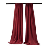 Backdrop Drape Curtain Polyester Poplin Fabric - Seamless, 5 Feet Wide X 15 Feet High (1 Set)