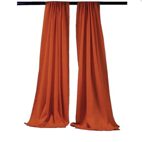 Backdrop Drape Curtain Polyester Poplin Fabric - Seamless, 5 Feet Wide X 15 Feet High (1 Set)