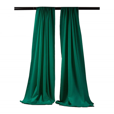 Backdrop Drape Curtain Polyester Poplin Fabric - Seamless, 5 Feet Wide X 15 Feet High (1 Set)