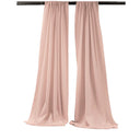 Backdrop Drape Curtain Polyester Poplin Fabric - Seamless, 5 Feet Wide X 20 Feet High, Color Options (1 Set)