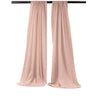 Backdrop Drape Curtain Polyester Poplin Fabric - Seamless, 5 Feet Wide X 20 Feet High, Color Options (1 Set)