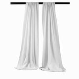 Backdrop Drape Curtain Polyester Poplin Fabric - Seamless, 5 Feet Wide X 20 Feet High, Color Options (1 Set)