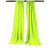 Backdrop Drape Curtain Polyester Poplin Fabric - Seamless, 5 Feet Wide X 20 Feet High, Color Options (1 Set)