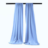 Backdrop Drape Curtain Polyester Poplin Fabric - Seamless, 5 Feet Wide X 20 Feet High, Color Options (1 Set)