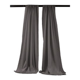 Backdrop Drape Curtain Polyester Poplin Fabric - Seamless, 5" Width X 6" Height, Color Options (1 Set)