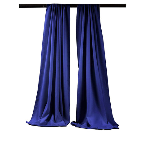 Backdrop Drape Curtain Polyester Poplin Fabric - Seamless, 5" Width X 6" Height, Color Options (1 Set)