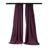 Backdrop Drape Curtain Polyester Poplin Fabric - Seamless, 5" Width X 6" Height, Color Options (1 Set)