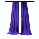 Backdrop Drape Curtain Polyester Poplin Fabric - Seamless, 5 Feet Wide x 8 Feet High, Color Options (1 Set)
