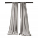 Backdrop Drape Curtain Polyester Poplin Fabric - Seamless, 5 Feet Wide x 8 Feet High, Color Options (1 Set)