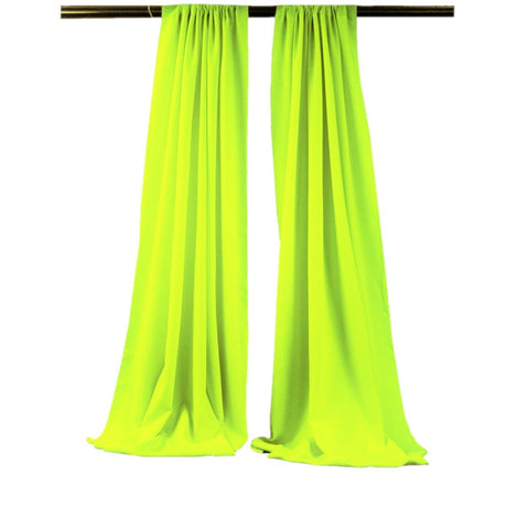Backdrop Drape Curtain Polyester Poplin Fabric - Seamless, 5 Feet Wide X 9 Feet High (1 Set)