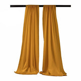 Backdrop Drape Curtain Polyester Poplin Fabric - Seamless, 5 Feet Wide X 9 Feet High (1 Set)