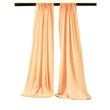 Backdrop Drape Curtain Polyester Poplin Fabric - Seamless, 5 Feet Wide X 9 Feet High (1 Set)
