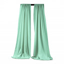 Backdrop Drape Curtain Polyester Poplin Fabric - Seamless, 5 Feet Wide X 9 Feet High (1 Set)