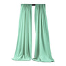 Backdrop Drape Curtain Polyester Poplin Fabric - Seamless, 5 Feet Wide X 9 Feet High (1 Set)