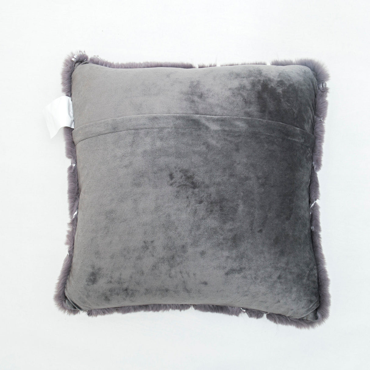 Golden Faux Fur Glow Fluffy Pillow Polyester Fabric - Black Moon With Gold Foil, 20" X 20" (1 Pillow)