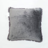 Golden Faux Fur Glow Fluffy Pillow Polyester Fabric - Black Moon With Gold Foil, 20" X 20" (1 Pillow)