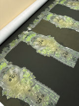 Printed Green Knitted Fabric