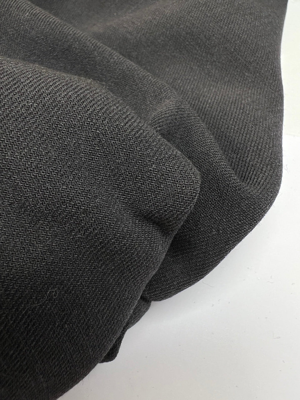 Wool Stretch Twill Gray Black
