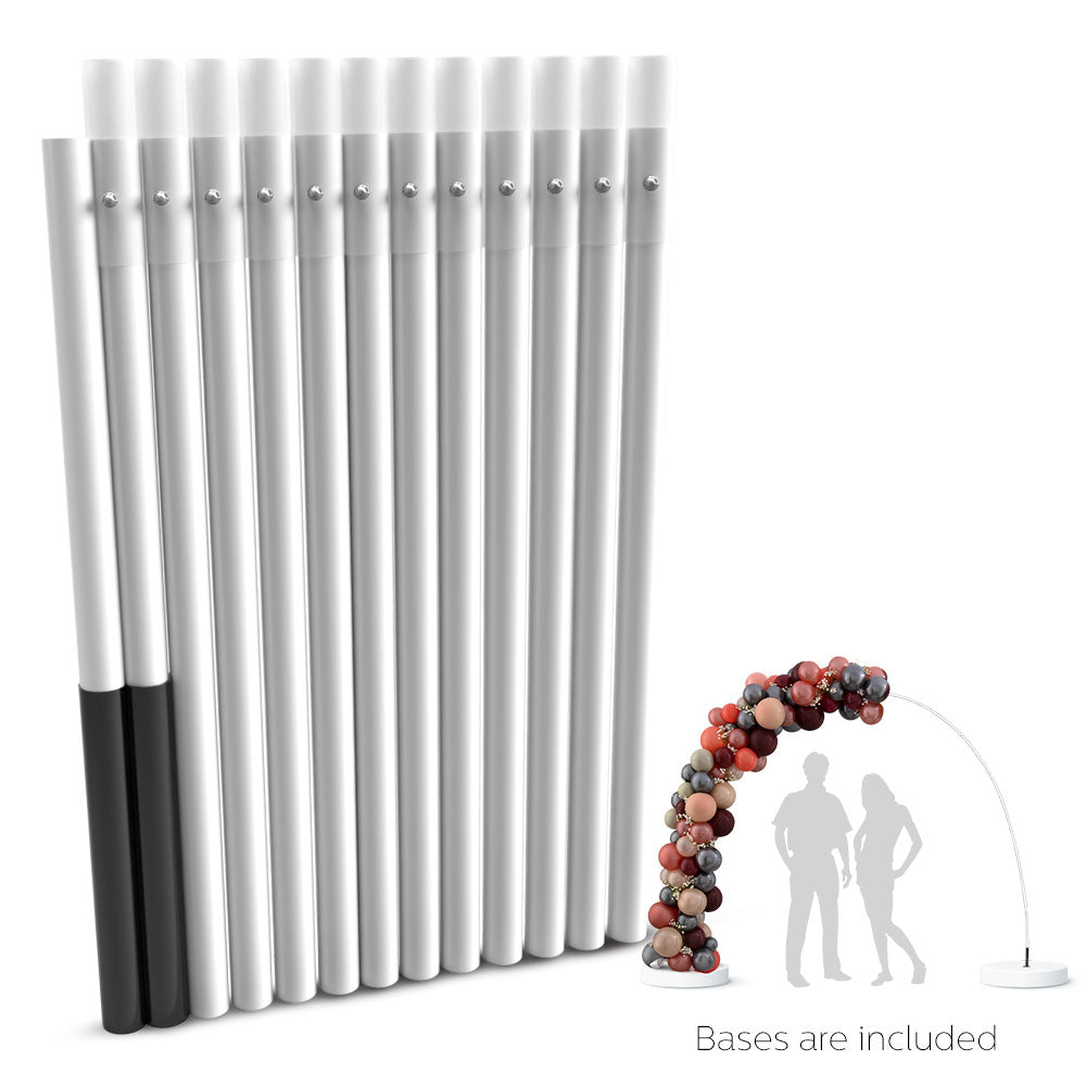 Balloon Arch Pole Kit with Flanges and Weights