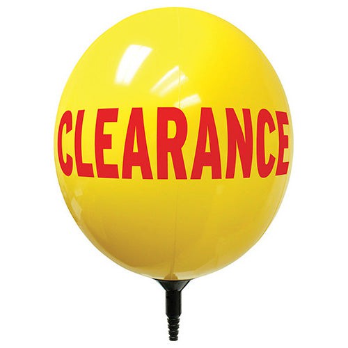 Vinyl Balloon 17 Inch Gizmo Yellow With Red