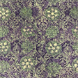 Printed Linen Cotton Blend Purplish Balls Fabric