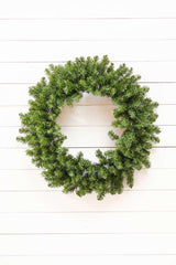 30" Battery Operated LED Balsam Pine Wreath