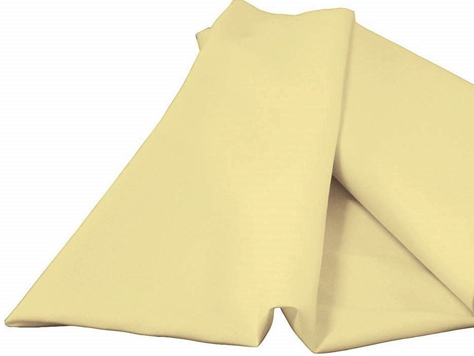 Banana Yellow Polyester Poplin Fabric - Banana Yellow, 58/59" Width (By The Yard)