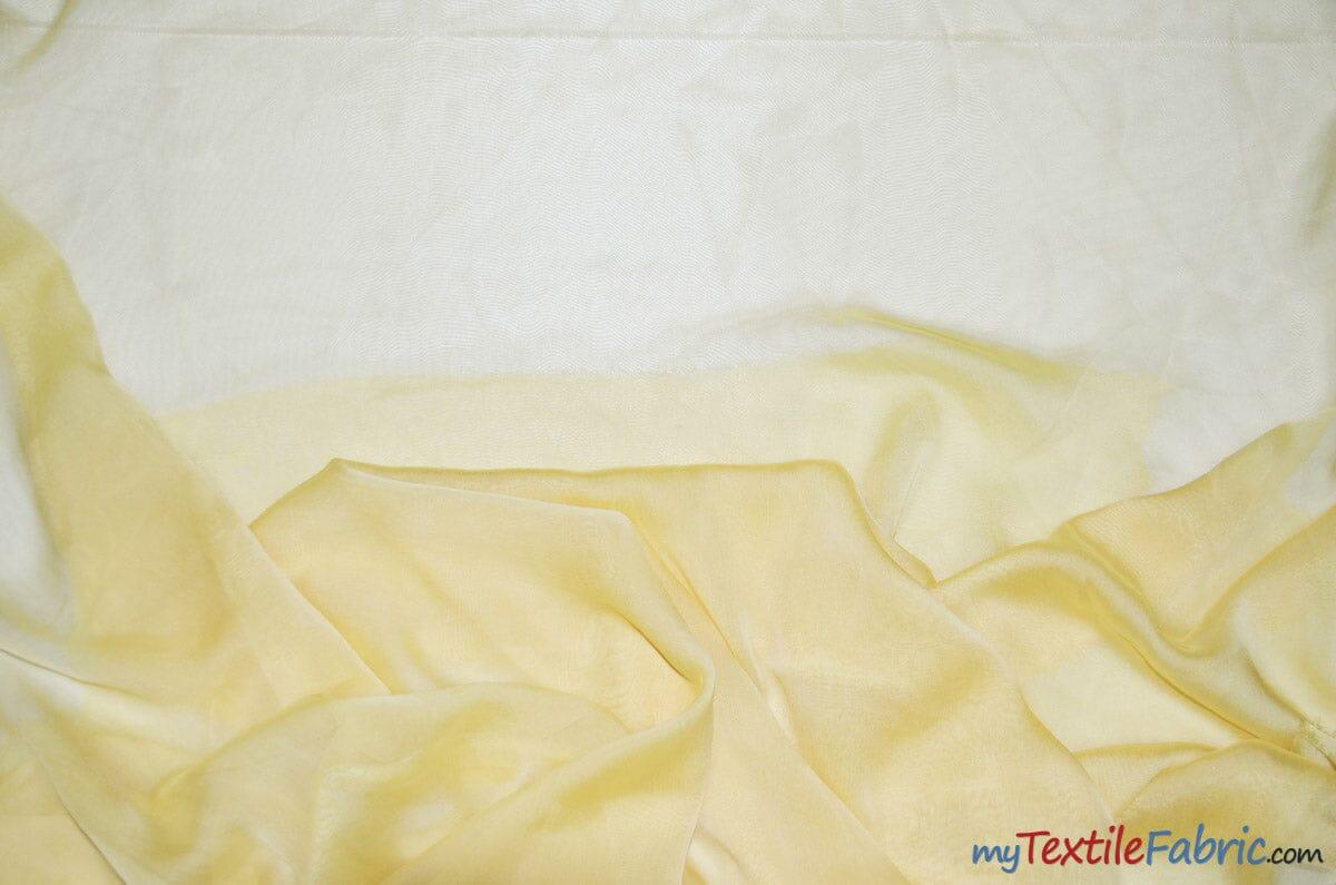 Two Tone Chiffon Polyester Fabric - Iridescent Sheer, 58/60" Width, Multiple Colors (Yards, Bolts, Sample Swatch)