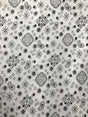 Paisley Bandanna White Poly Cotton Fabric - White Paisley Bandanna, 59/60" Width (1 Yard)
