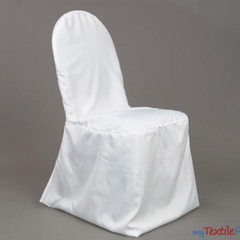 Polyester Banquet Chair Cover - 100 Percent Polyester Fabric, Solid, 38" Height, 17" Chair Back, 18" Seat, 18" Leg (By Piece)