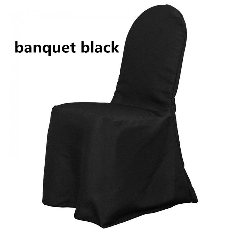 Wrinkle Free Scuba Polyester Fabric - Banquet Chair Cover, White, Ivory, Black, 38" Chair Back, 180 GSM (By Piece)