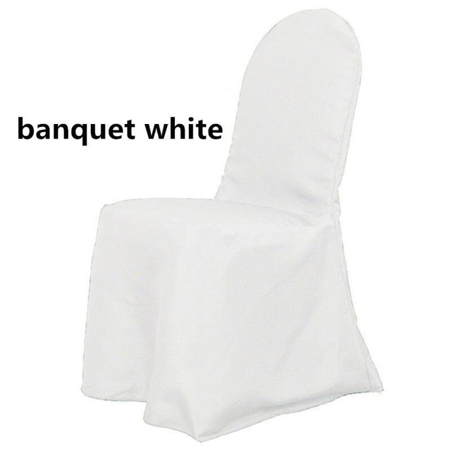 Wrinkle Free Scuba Polyester Fabric - Banquet Chair Cover, White, Ivory, Black, 38" Chair Back, 180 GSM (By Piece)