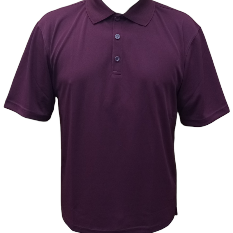 Vision Polo Coolon Polyester Fabric - Burgundy, Regular Fit (1 Piece)