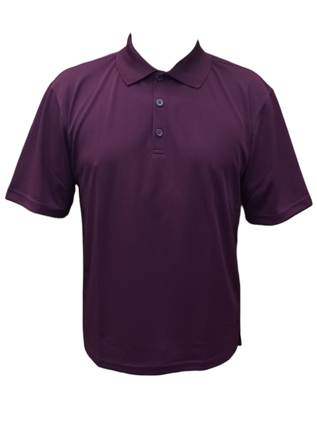 Vision Polo Coolon Polyester Fabric - Burgundy, Regular Fit (1 Piece)
