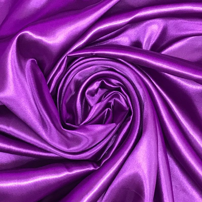 Barney Medium Satin Polyester Fabric - Sheen, 58"-60" Width (1 Yard)