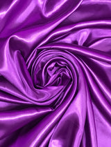 Barney Medium Satin Polyester Fabric - Sheen, 58"-60" Width (1 Yard)