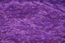 Swirl Organza Polyester Fabric - Embroidered Swirl Sheer, 52/54" Width, Multiple Colors (1 Yard)