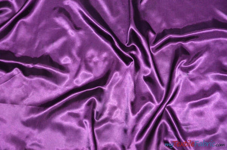 Silky Soft Medium Satin Polyester Fabric - Solid, 58/60" Width (70 Yard Bolt)