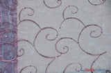 Ferial Organza Embroidery Polyester Fabric - Embroidered Floral Sheer With Sequins, 52/54" Width, Multiple Colors (1 Yard)