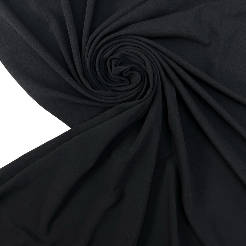 Cotton Stretch Knit Fabric Black