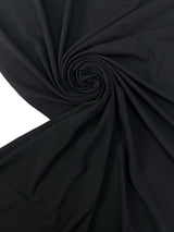 Cotton Stretch Knit Fabric Black
