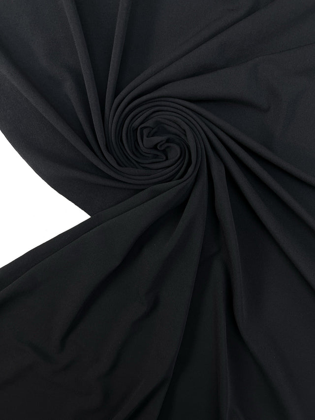 Cotton Stretch Knit Fabric Black