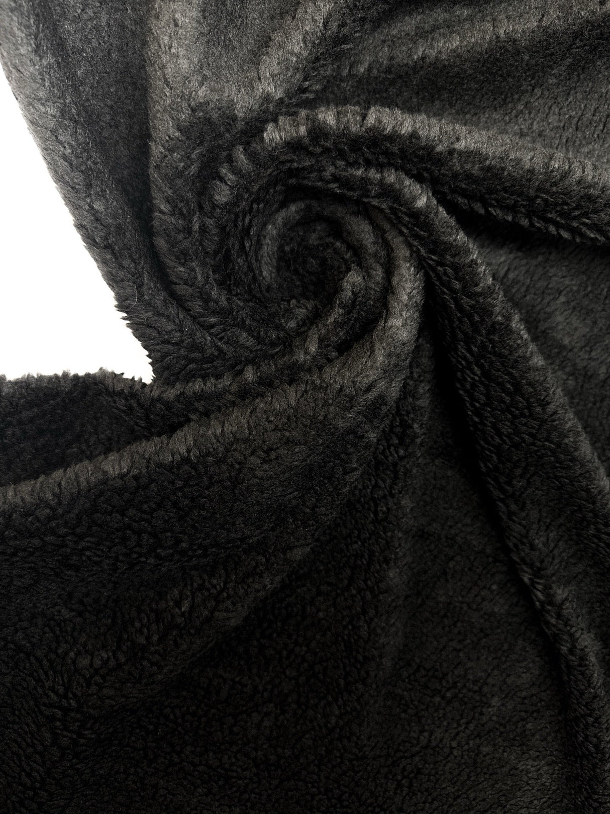 Black Polyester Acrylic Knitted Fabric