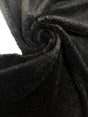 Black Polyester Acrylic Knitted Fabric