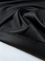 Black Polyamide Twill Suit Fabric